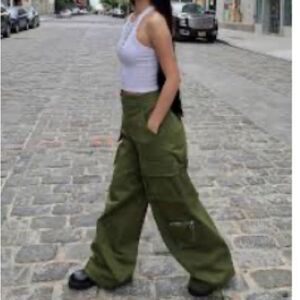 Vintage Viscose Women’s Cargo Pants Size S